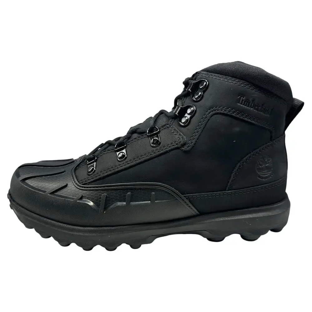Timberland Converge Mid Lace Waterproof Juniors 6M‎ Leather Boots Black Gorpcore